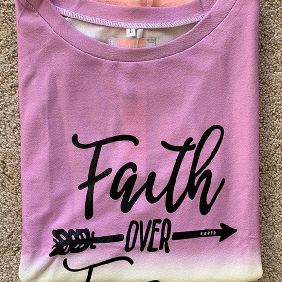 Faith Over Fear Tie-Dye Top - Picture 3 of 5